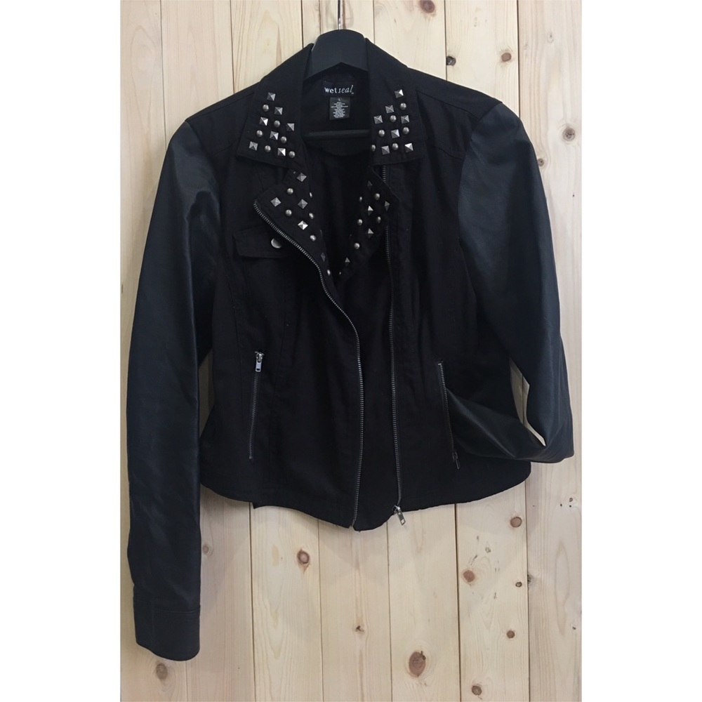 Black studded jacket